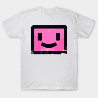 Street Art retro vintage pink Smile T-Shirt